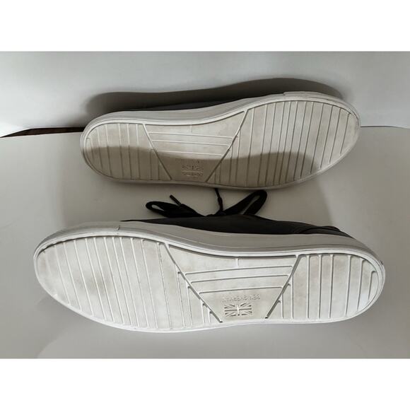 Mns Ben Sherman Sz 10.5 Gray Pu Fabric Upper Lace Up Sneakers Casual Workwear - Picture 6 of 8